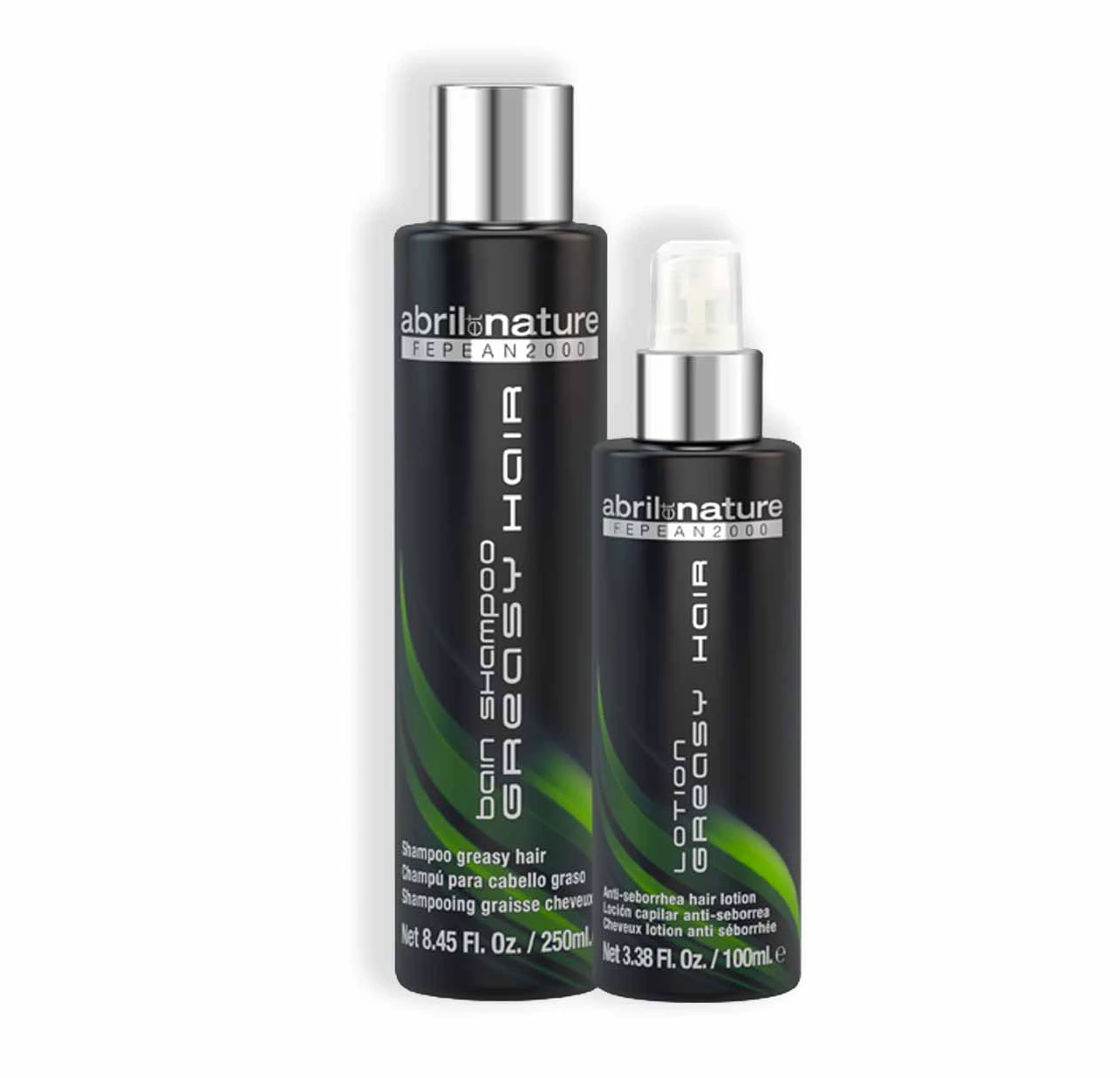 AbrilEtNature Greasy Hair Treatment_Shampoo 250ml Lotion 100ml