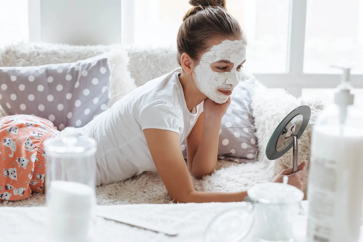 Young woman are doing Deep Cleansing Facial Treatment in Dubai